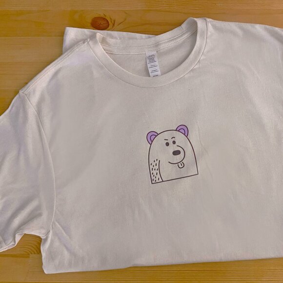 NEVER USED - Light Cream Bear Tee - LuCo - Picture 1 of 3